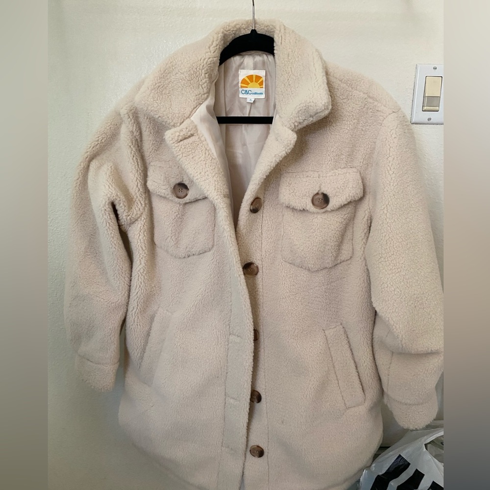 Size Small Sherpa Oversized Coat